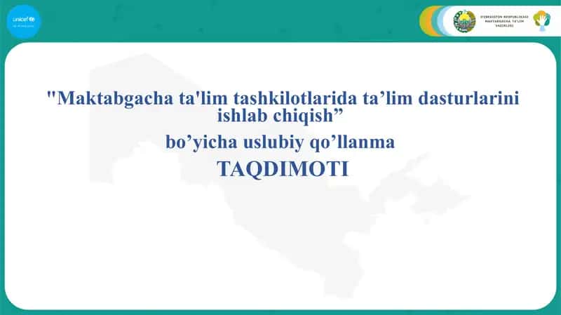 Maktabgacha ta'lim tashkilotlarida ta’lim dasturlarini ishlab chiqish