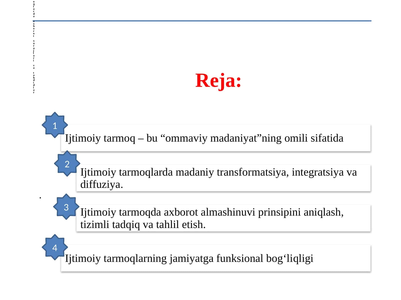 Ijtimoiy tarmoq xavfsizligi qoidalari