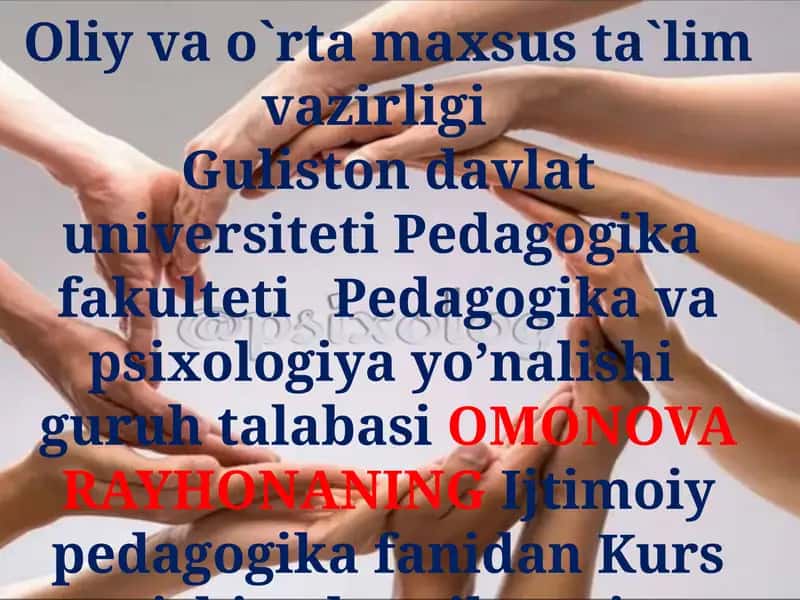 Ijtimoiy-Pedagogik Faoliyat Metodikasi