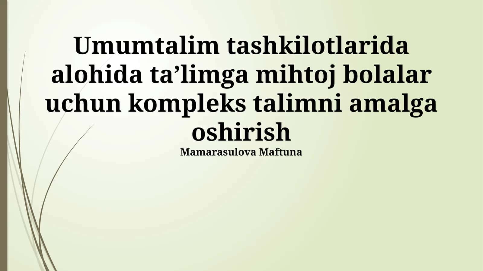 Muvaffaqiyatli Inklyuziya Uchun Hamkorlik