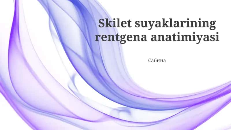 Qovurg'alar rentgen anatomiyasi