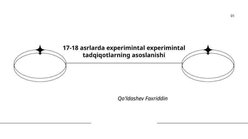 17-18 asrlarda experimintal experimintal tadqiqotlarning asoslanishi