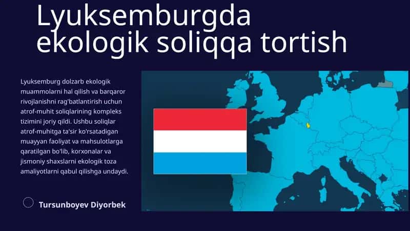 Lyuksemburgda ekologik soliqqa tortish