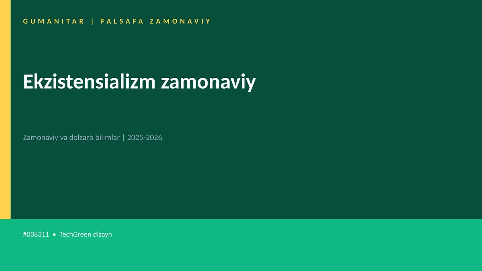 Ekzistensializm zamonaviy