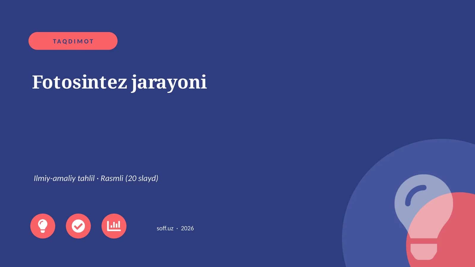Fotosintez jarayoni