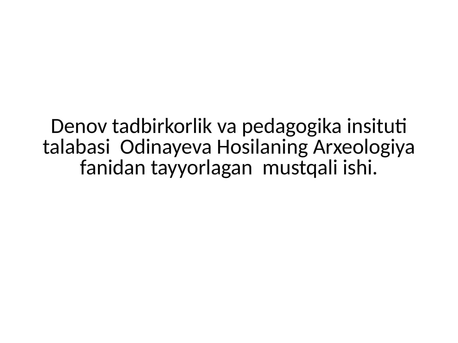 Jarqoʻtonning Arxeologik Yodgorligi