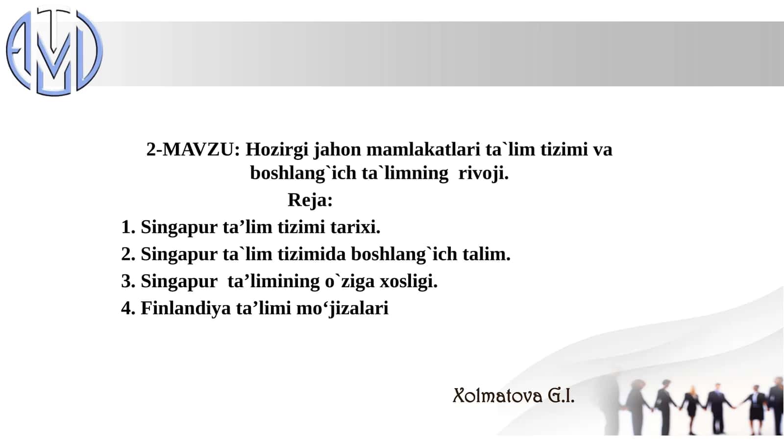 Singapurta’limtizimi va boshlang'ich ta'limning rivoji