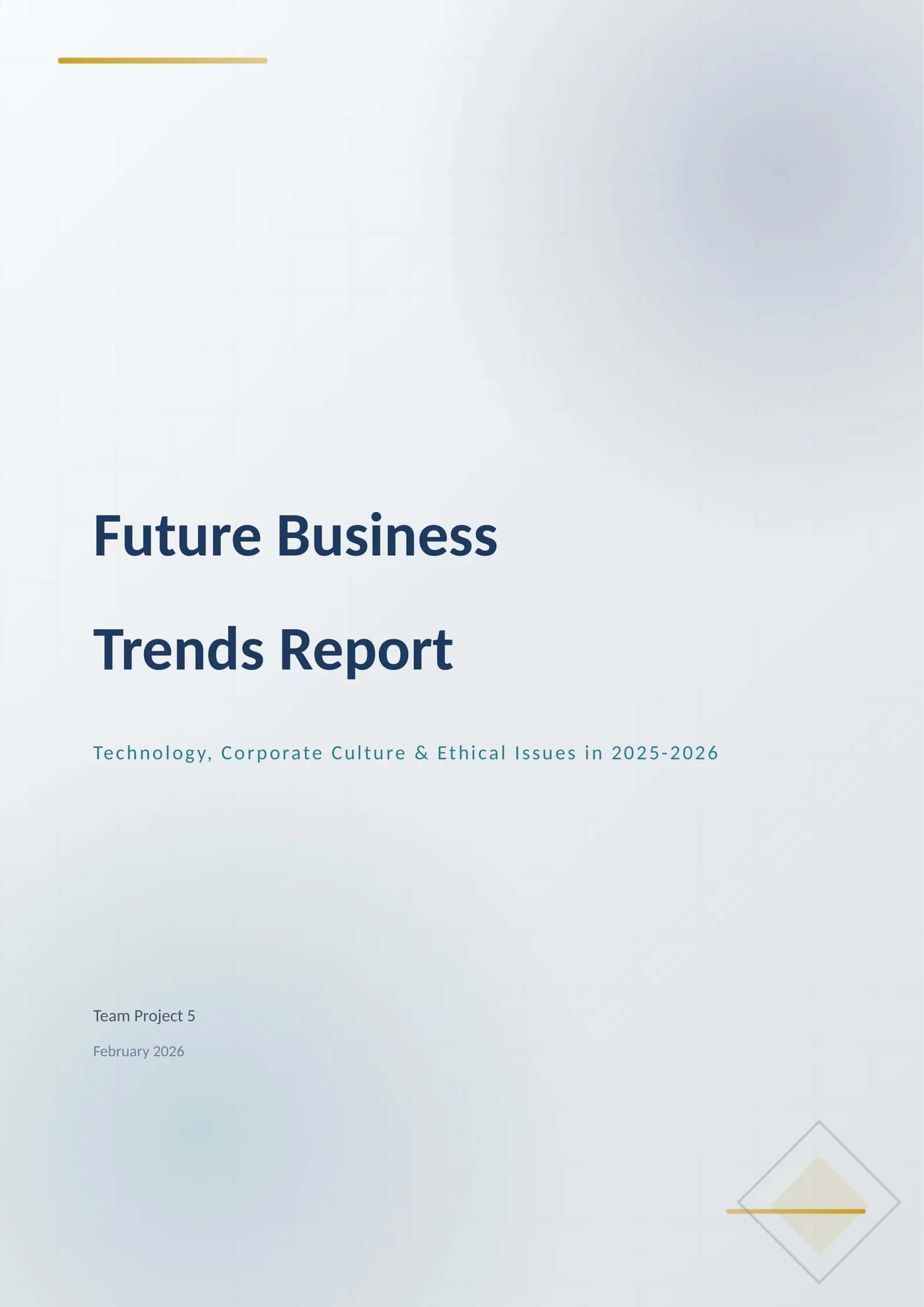 future business trends report book