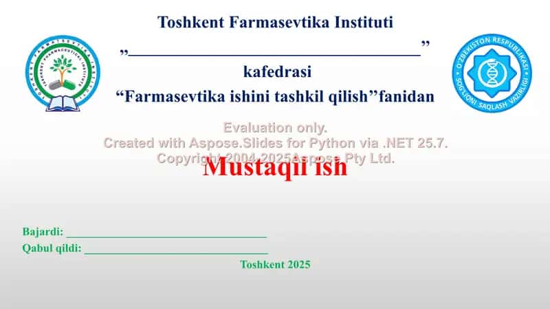 4. Mustaqil davolanish konsepsiya mohiyati va paydo bo’lishni iqtisodiy shart sharoitlari. Taqdimot, 12 bet.