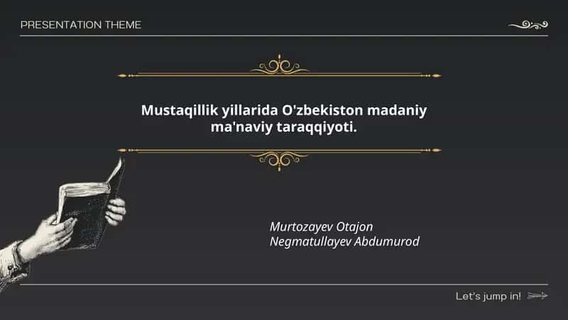 Mustaqillik yillarida O'zbekiston madaniy-ma'naviy siyosati