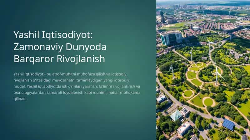 Yashil Iqtisodiyot