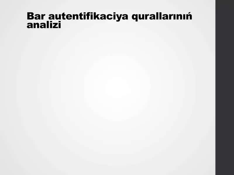 Mavjud autentifikatsiya vositalarining tahlili