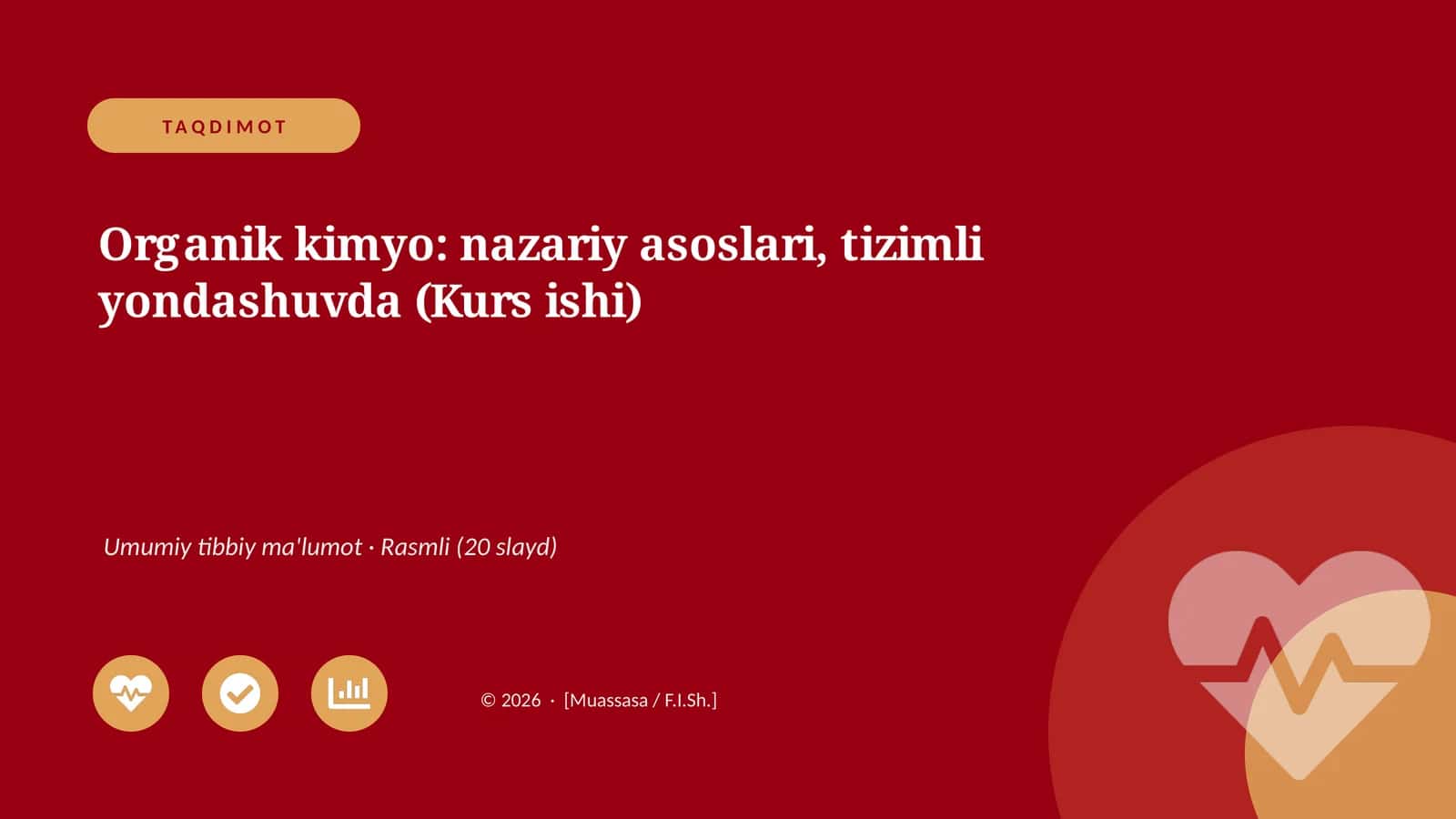 Organik kimyo: nazariy asoslari, tizimli yondashuvda (Kurs ishi)