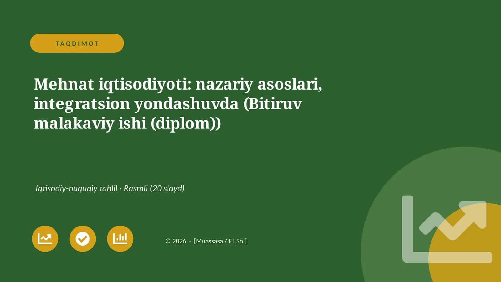 Mehniat iqtisodiyoti: nazariy asoslari, integratsion yondashuvda (Bitiruv malakaviy ishi (diplom))
