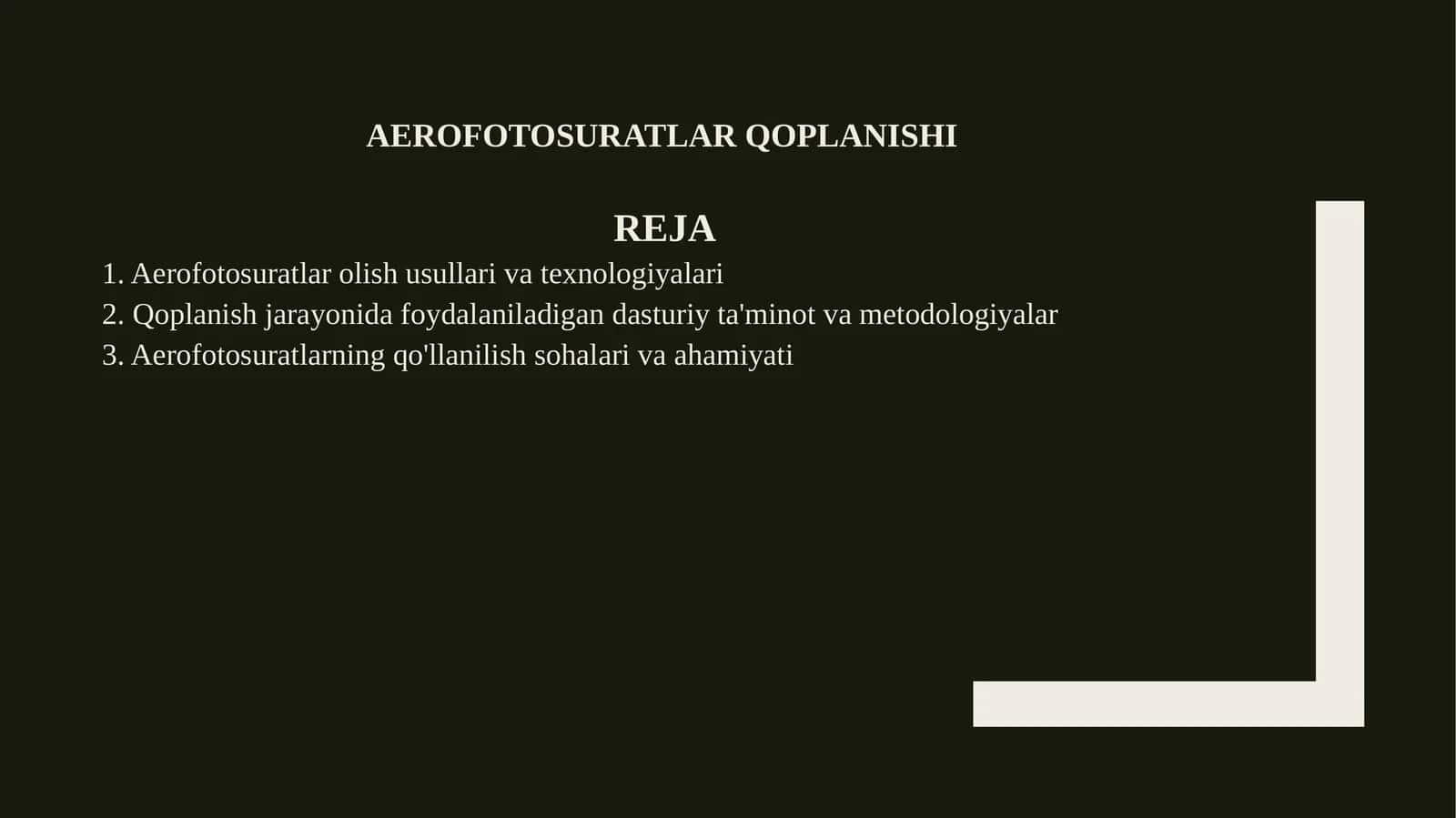 Aerofotosuratlar qoplanishi
