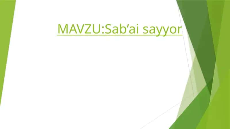Sab’ai sayyor