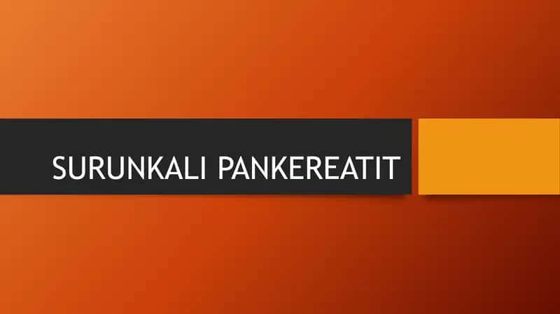 Surunkali pankereatit kasalligi