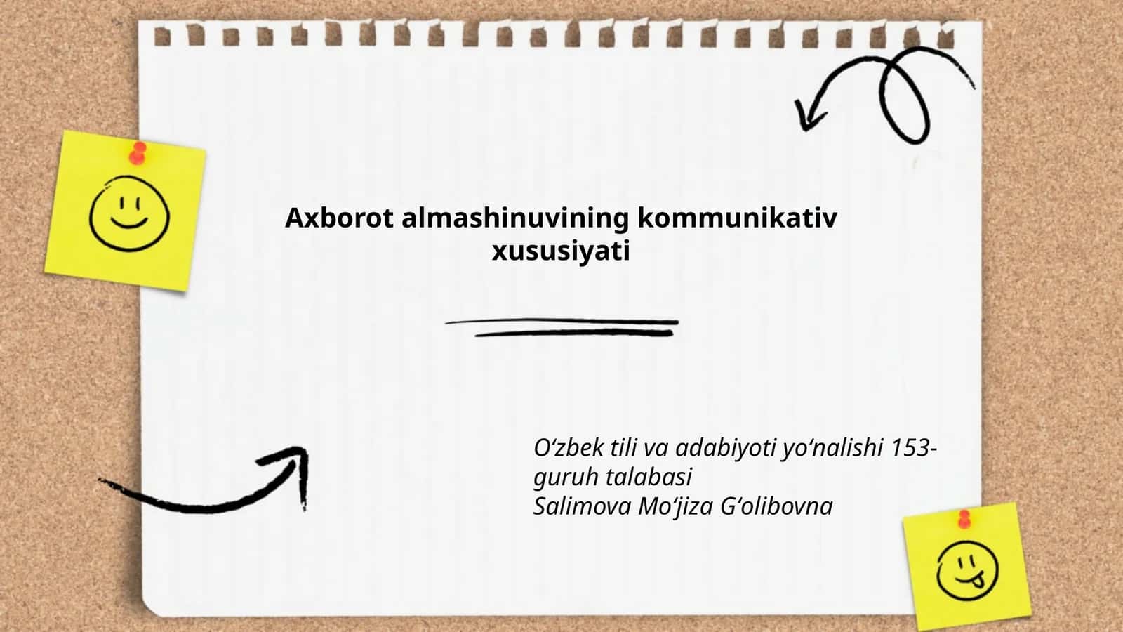 Axborot almashinuvining kommunikativ xususiyati