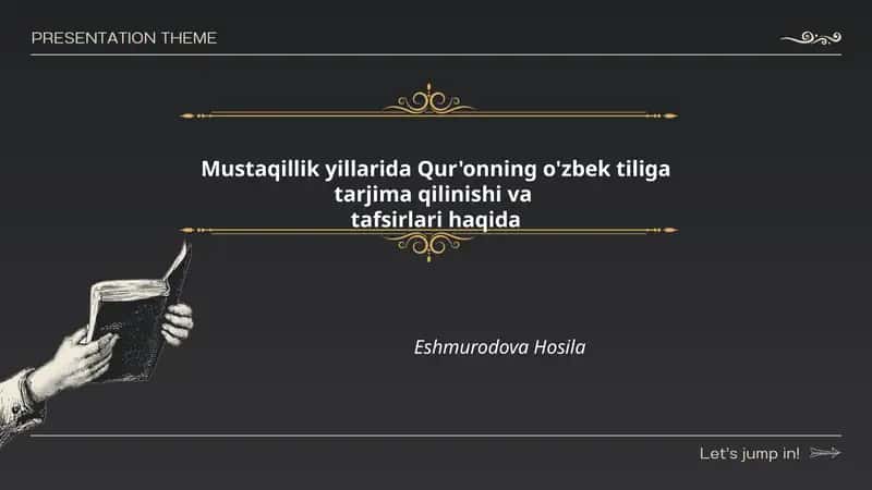 Mustaqillik yillarida Qur'oni Karimning o‘zbek tiliga tarjima qilinishining tarixiy va siyosiy konteksti