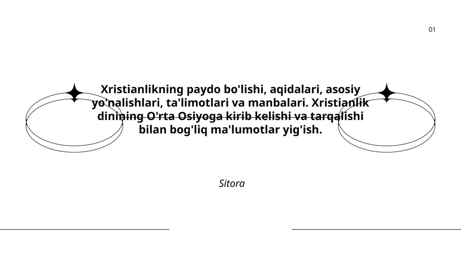 Xristianlikning paydo bo'lishi, aqidalari, asosiy yo'nalishlari, ta'limotlari va manbalari
