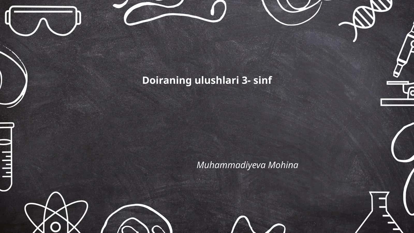 Doiraning ulushlari 3- sinf