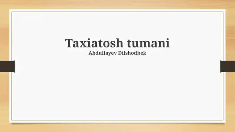 Taxtako‘pir tumani haqida umumiy ma’lumot
