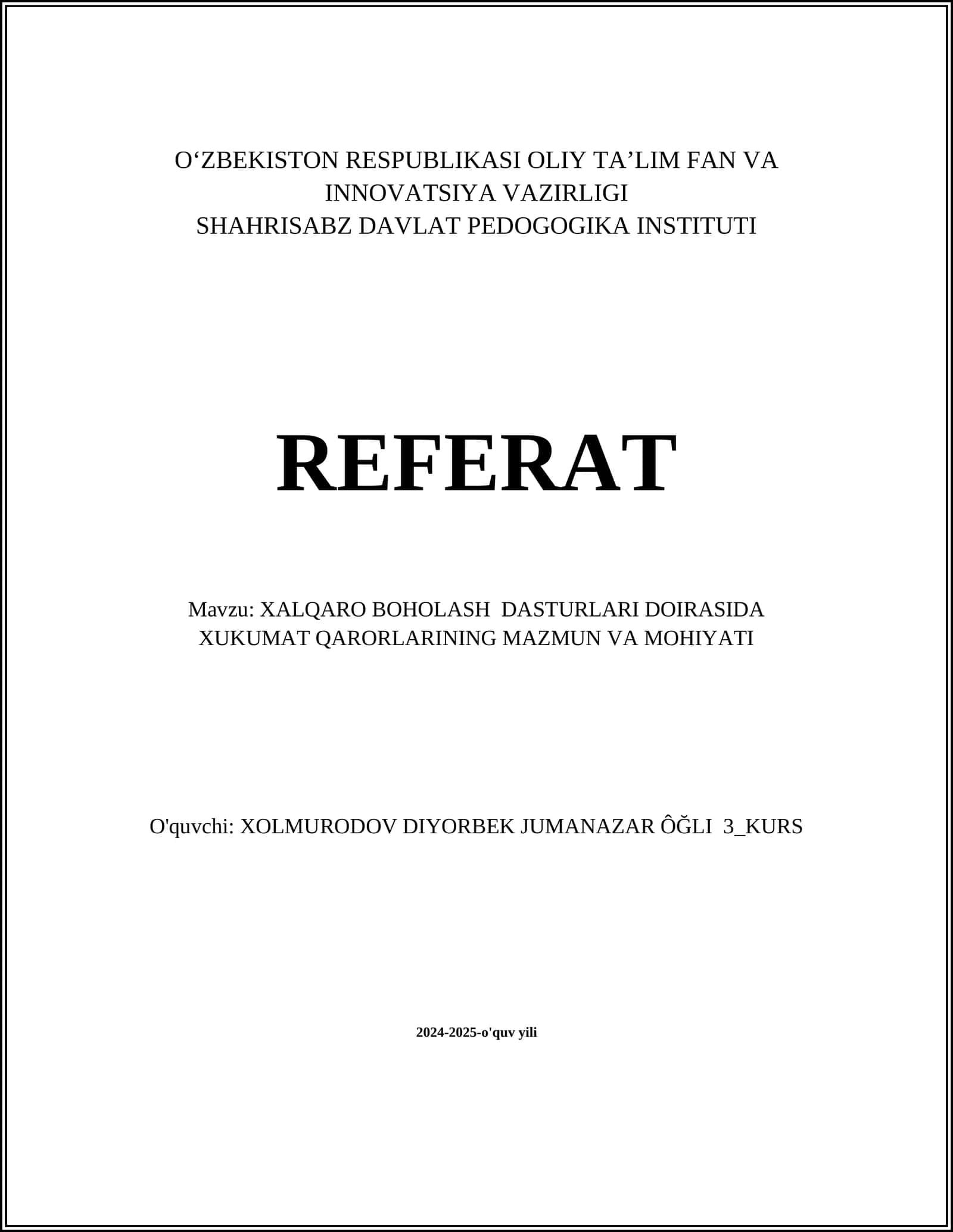 PISA (Talabalarni O'lchash Xalqaro Dasturi)