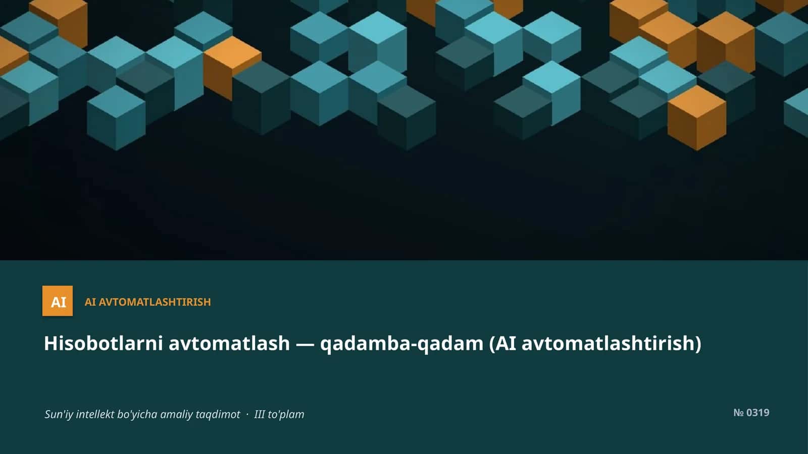 AI AVTOMATLASHTIRISH