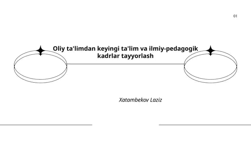 Oliy ta'limdan keyingi ta'lim va ilmiy-pedagogik kadrlar tayyorlash