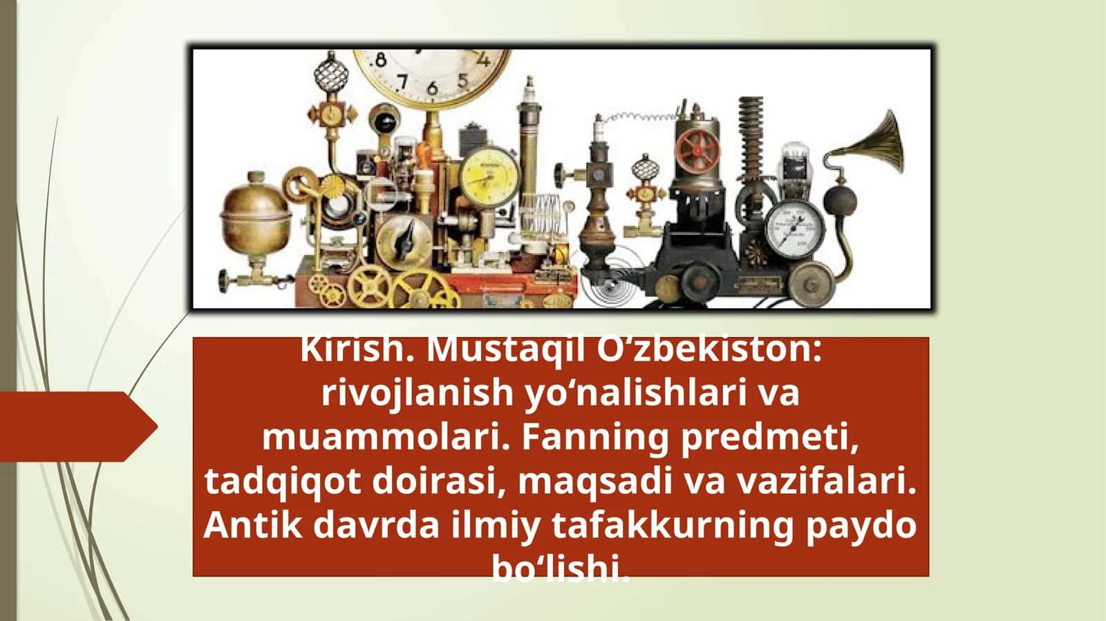 Fanning predmeti, tadqiqot doirasi, maqsadi va vazifalari
