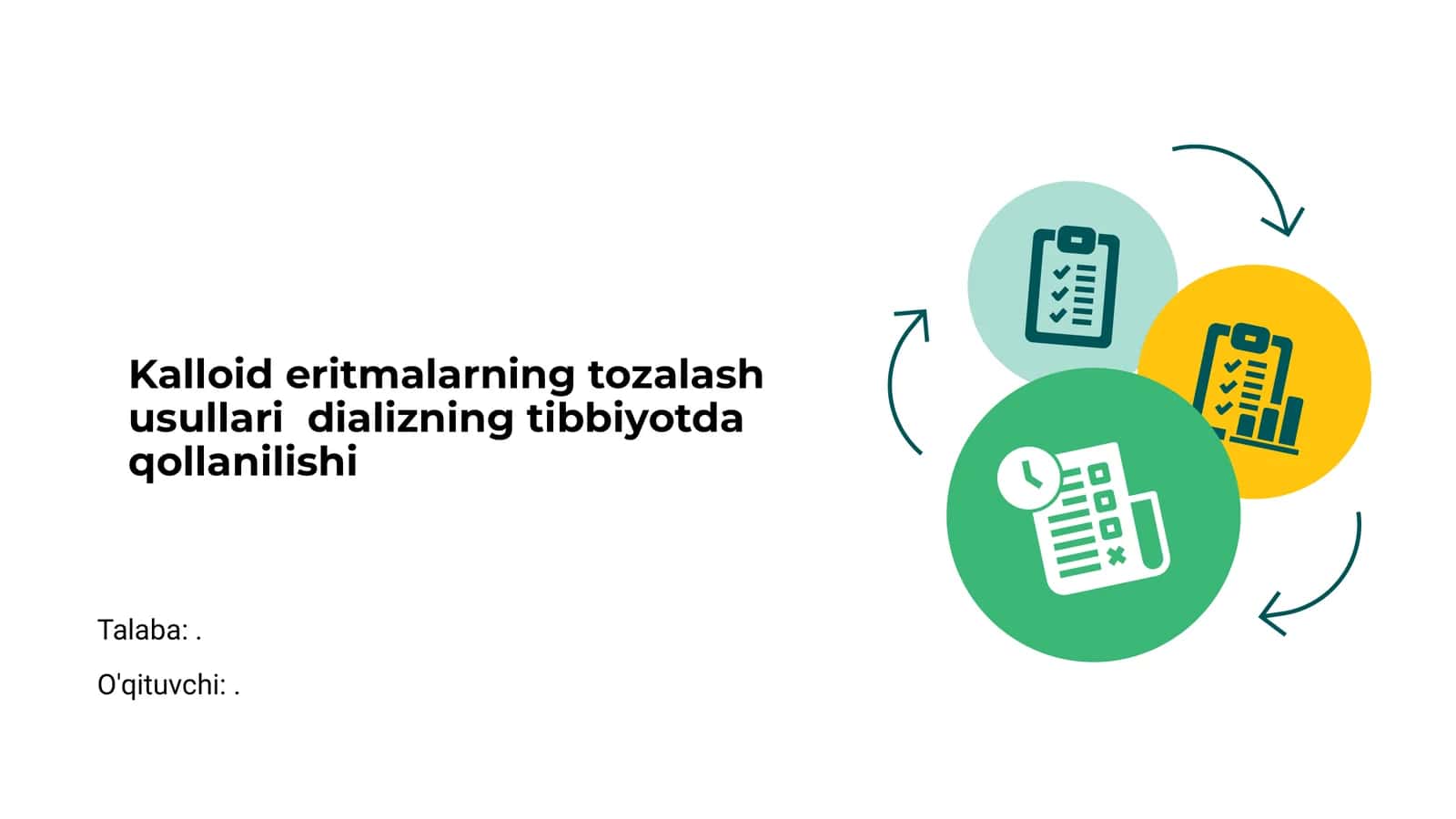Kalloid eritmalarning tozalash usullari