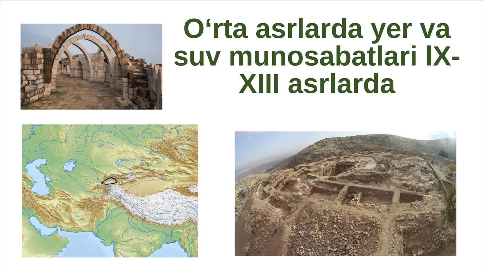 Oʻrta asrlarda yer va suv munosabatlari lX- XIII asrlarda
