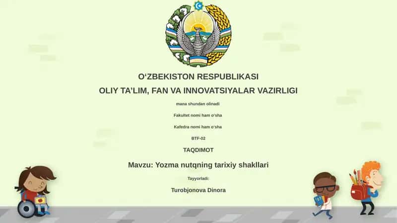 Yozma nutqning tarixiy shakllari