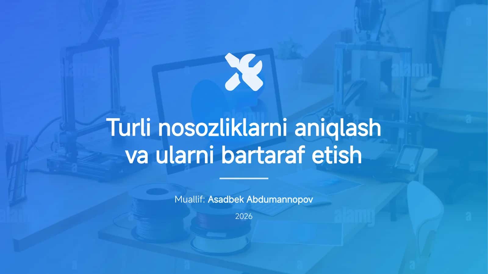 Turli nosozliklarni aniqlash va ularni bartaraf etish