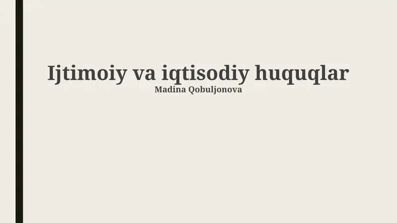Ijtimoiy va iqtisodiy huquqlar