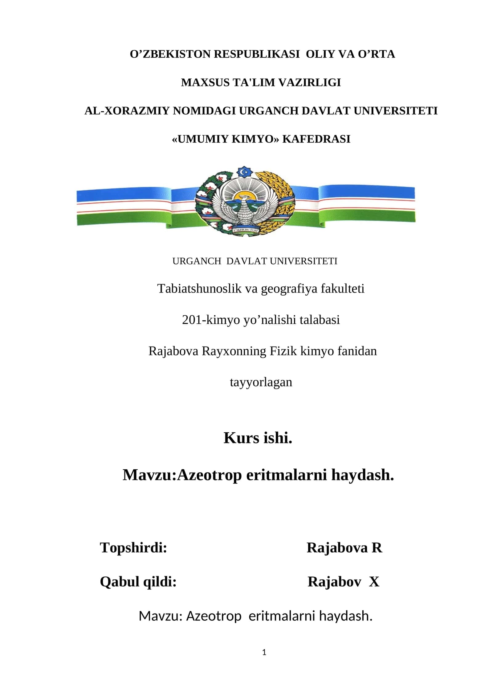 Azeotrop eritmalarni haydash