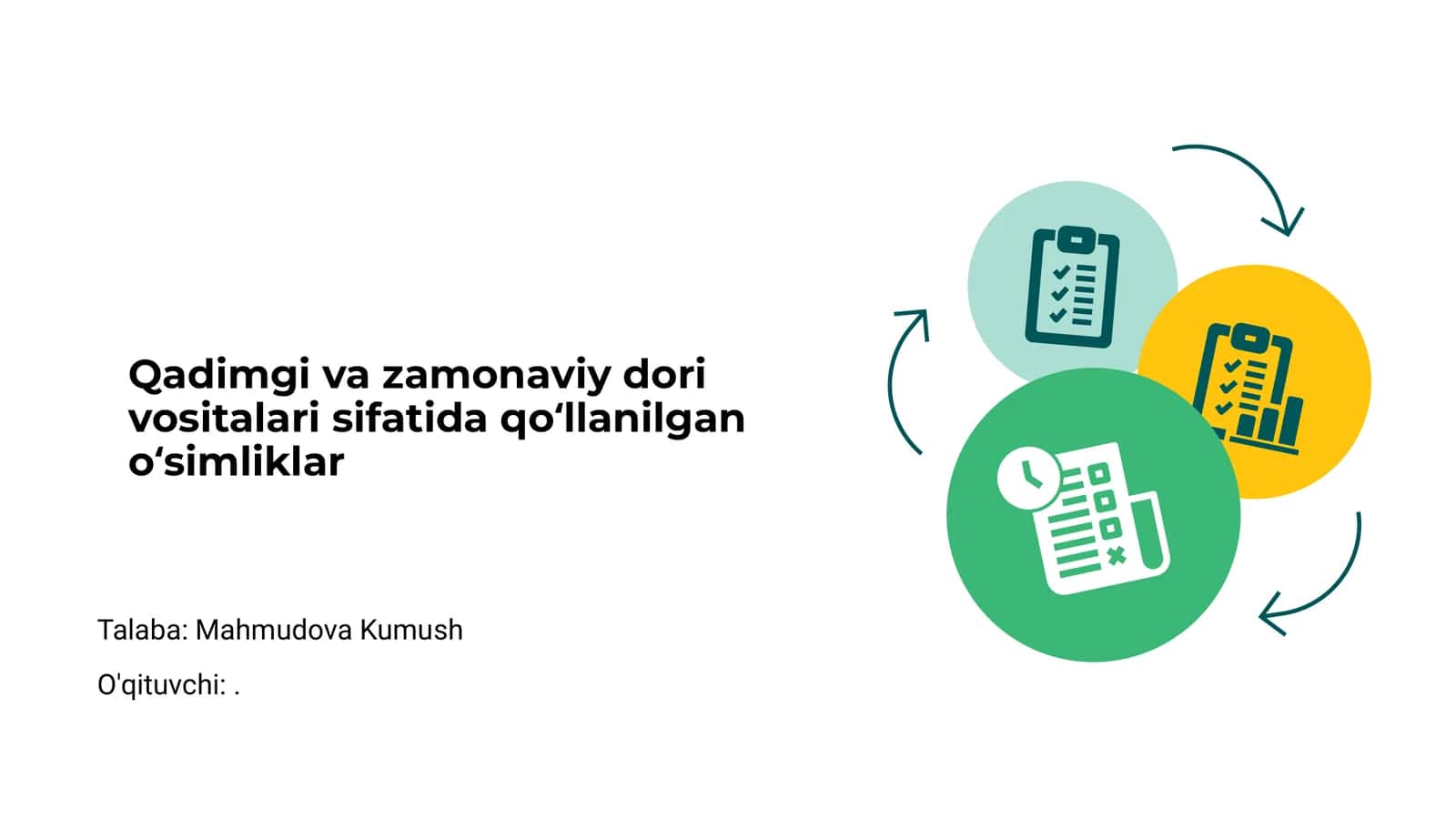 Qadimgi va zamonaviy dori vositalari sifatida qoʻllanilgan oʻsimliklar
