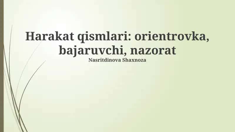 Harakat fazalari
