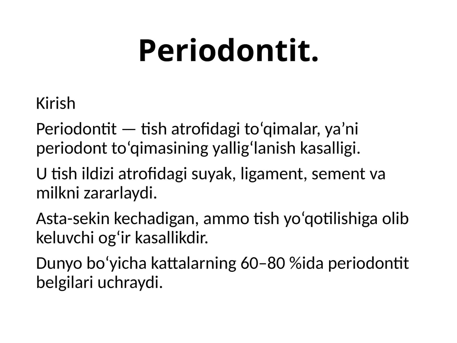 Periodontit
