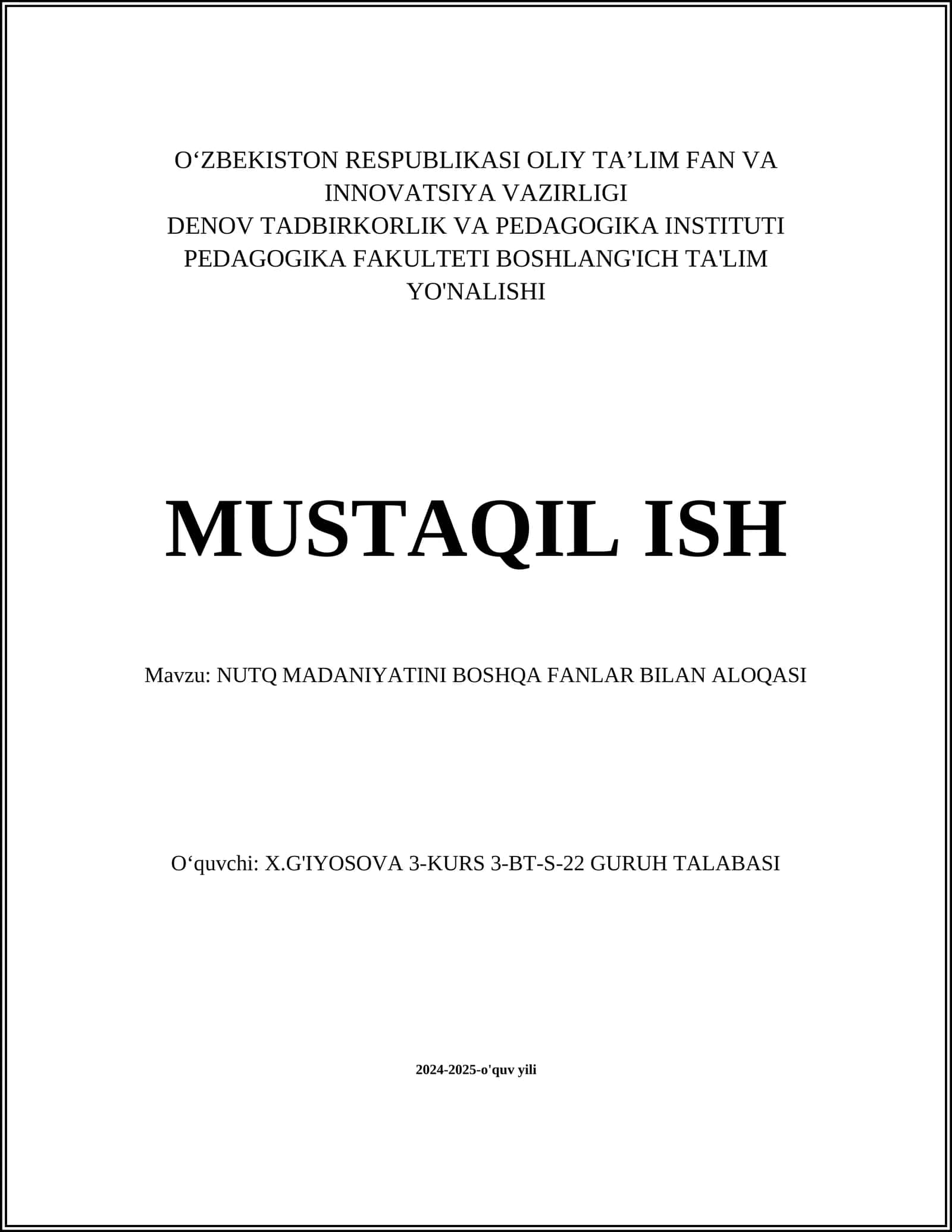 Nutq Madaniyati va Adabiyot