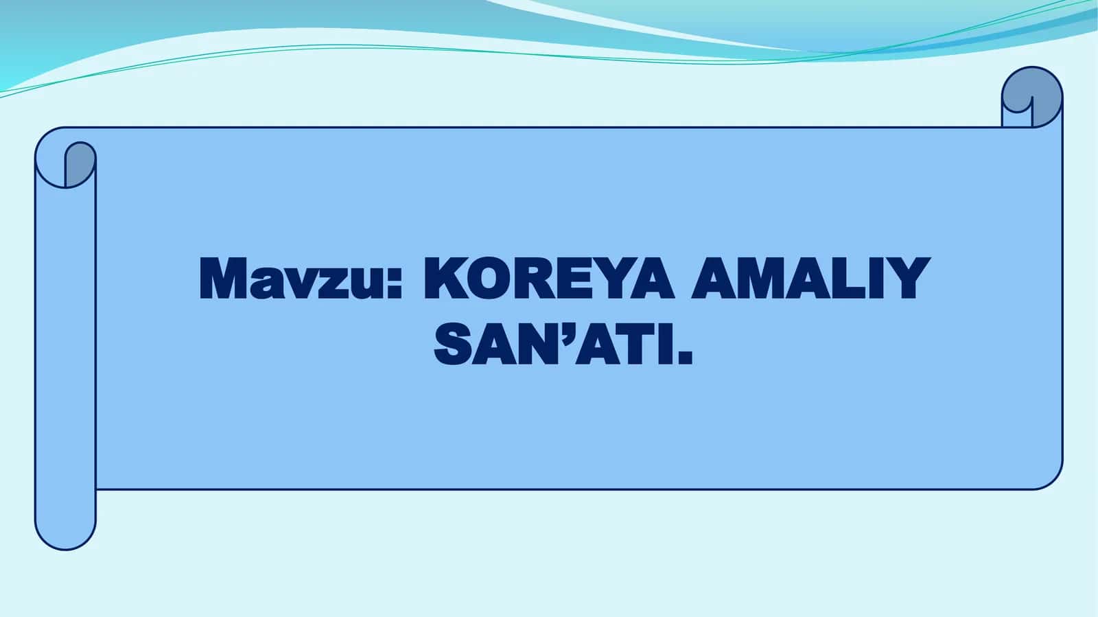 KOREYA AMALIY SAN’ATI