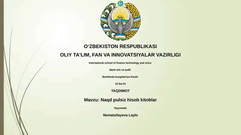 Naqd pulsiz hisob kitoblar