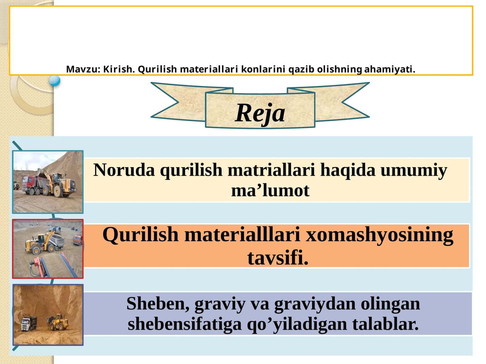 Noru da qurilish materiallari