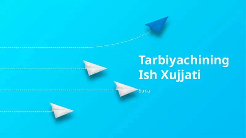 Tarbiyachining Ish Xujjati