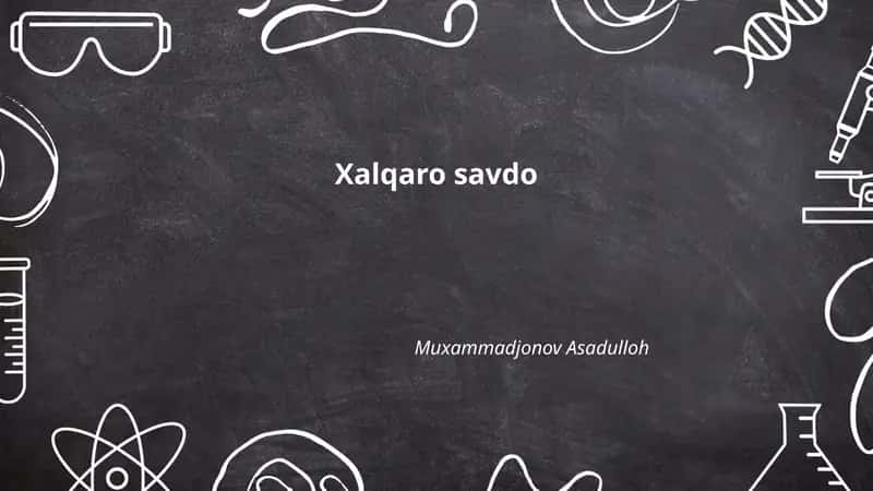 Xalqaro savdo