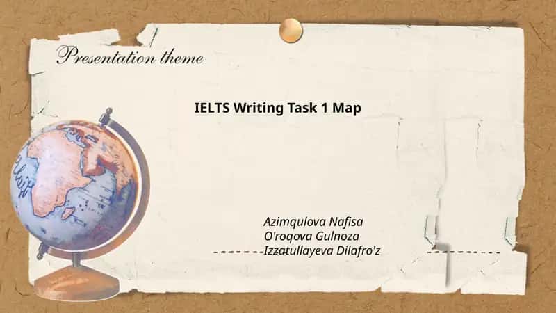 IELTS Writing Task 1 Map
