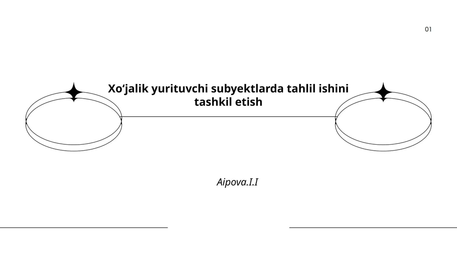 Tahlil ishini tashkil etish