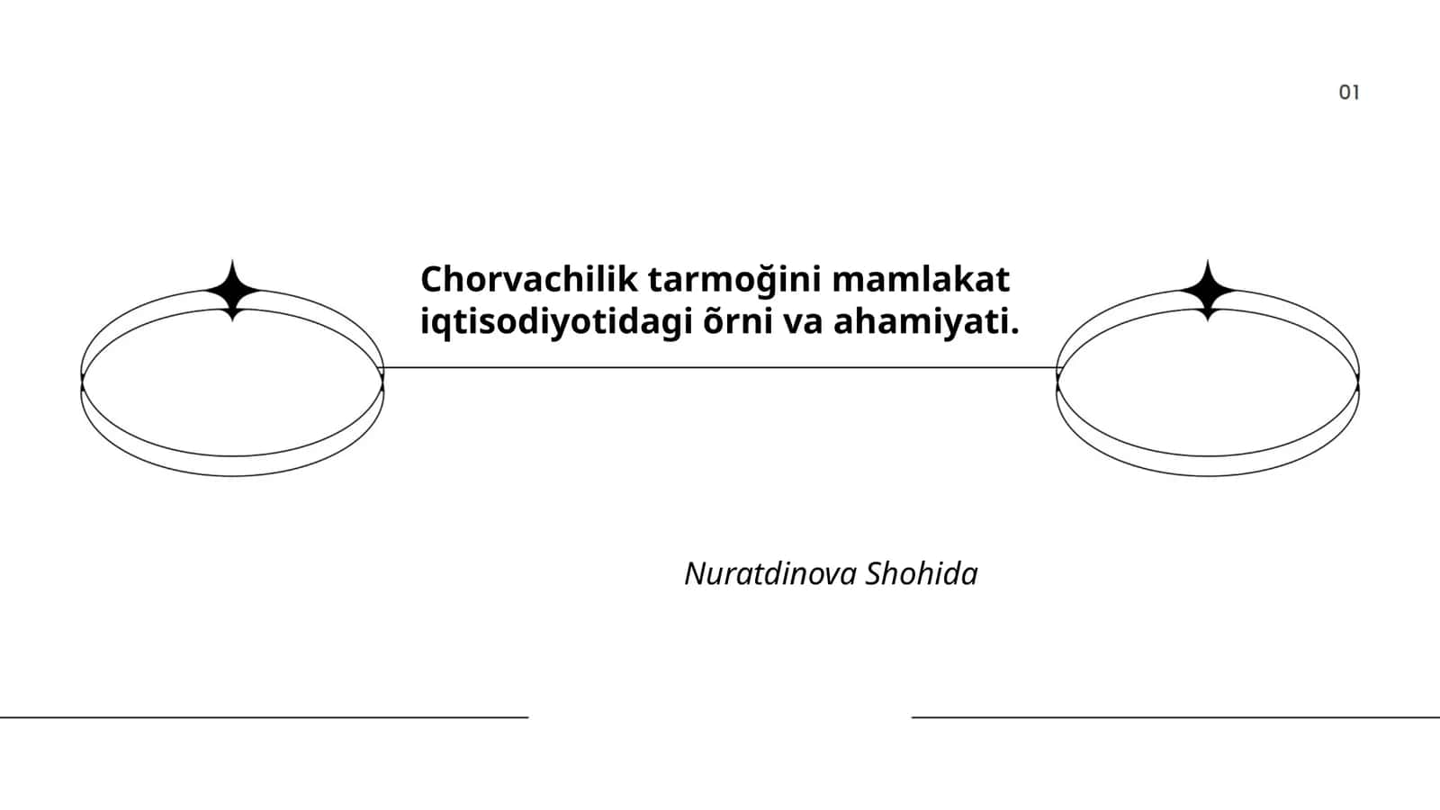 Chorvachilik tarmoğini mamlakat iqtisodiyotidagi õrni va ahamiyati