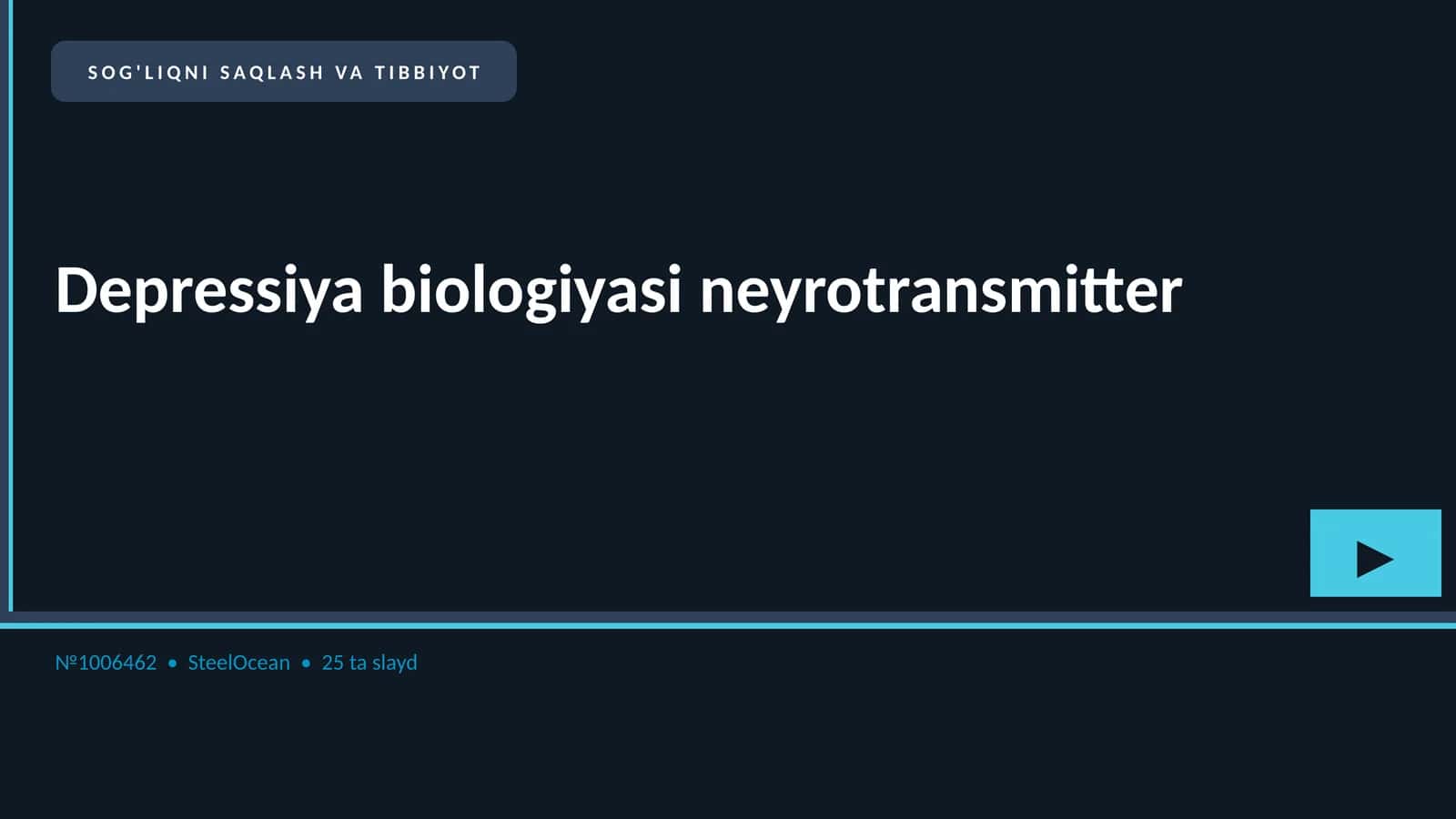 Depressiya biologiyasi neyrotransmitter