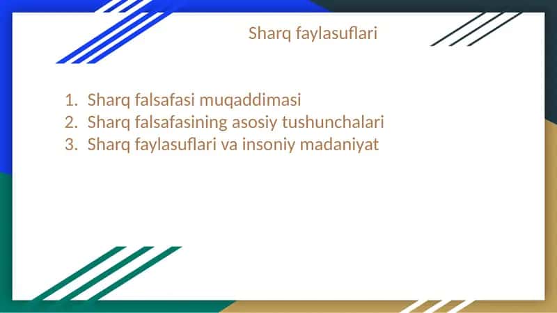 Sharq faylasuflari